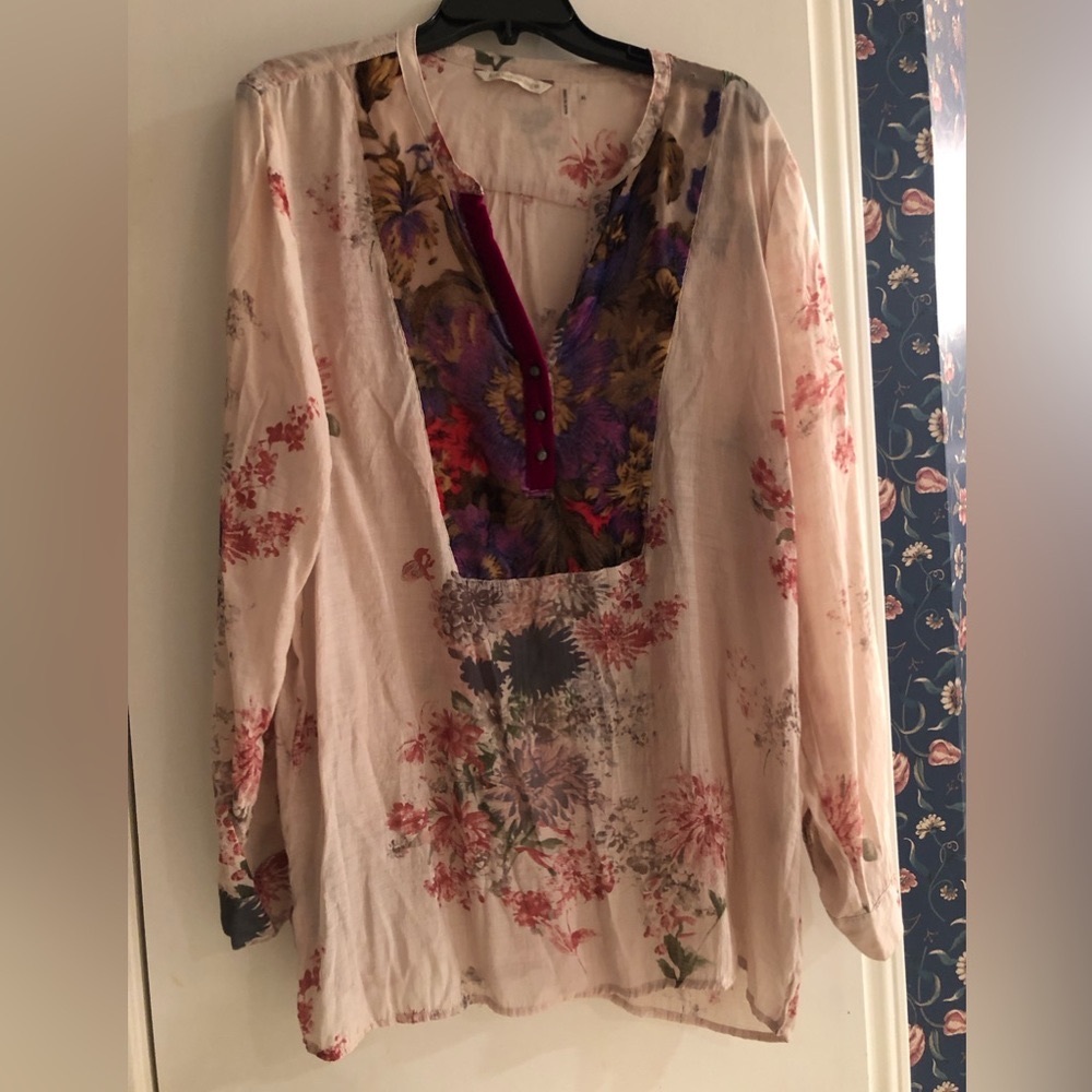 Silky vintage style top